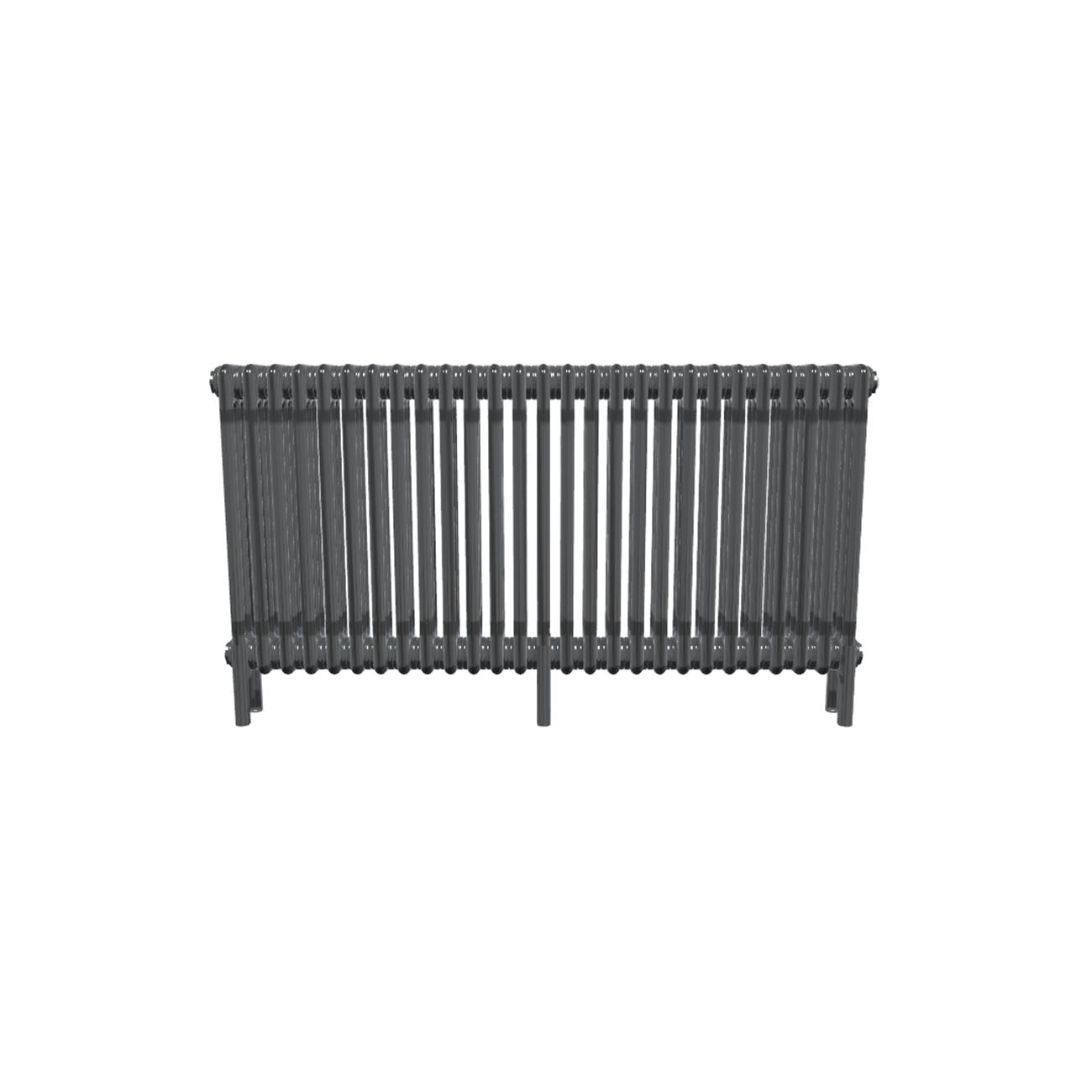 Bircham - Raw Metal Column Radiator H600mm x W1241mm 3 Column