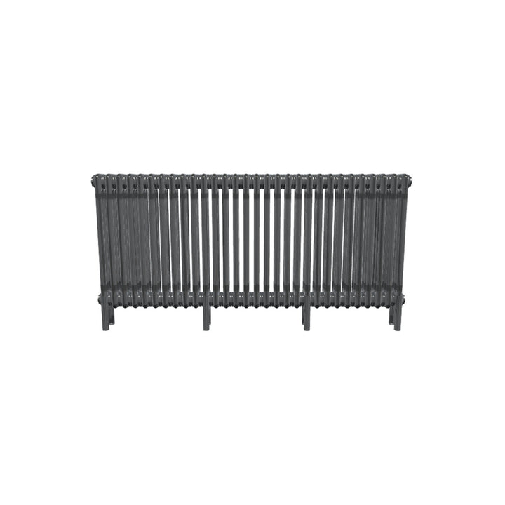 Bircham - Raw Metal Column Radiator H600mm x W1376mm 3 Column