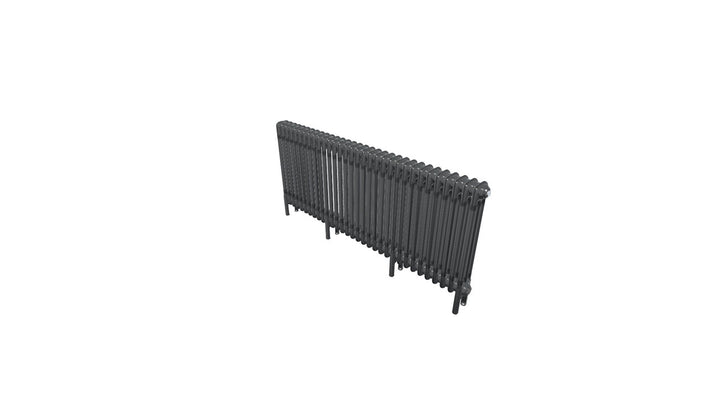 Bircham - Raw Metal Column Radiator H600mm x W1466mm 3 Column