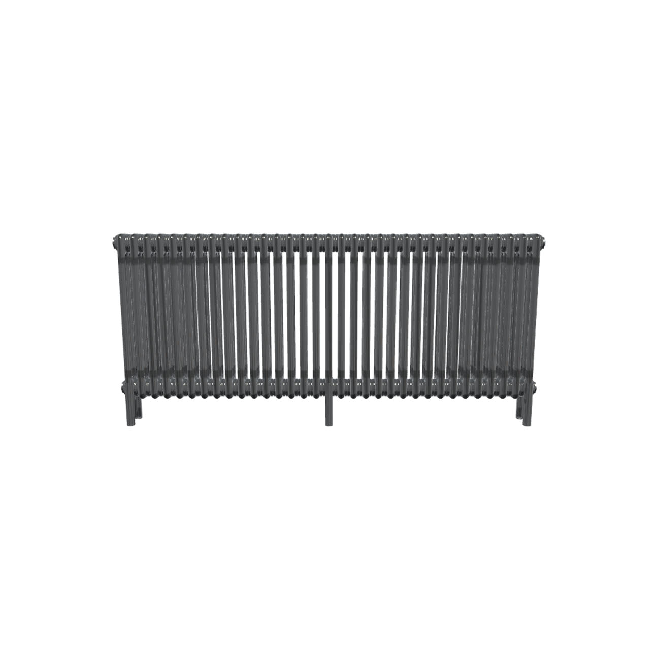 Bircham - Raw Metal Column Radiator H600mm x W1511mm 3 Column