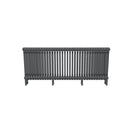 Bircham - Raw Metal Column Radiator H600mm x W1556mm 3 Column - Feet Included