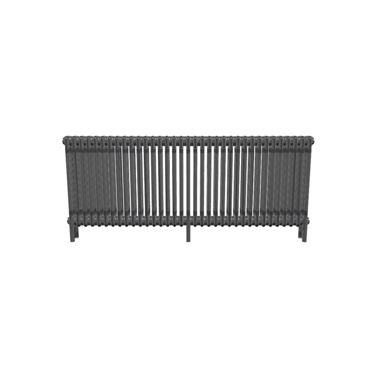 Bircham - Raw Metal Column Radiator H600mm x W1601mm 3 Column
