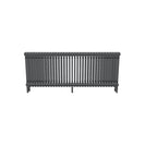 Bircham - Raw Metal Column Radiator H600mm x W1601mm 3 Column - Feet Included