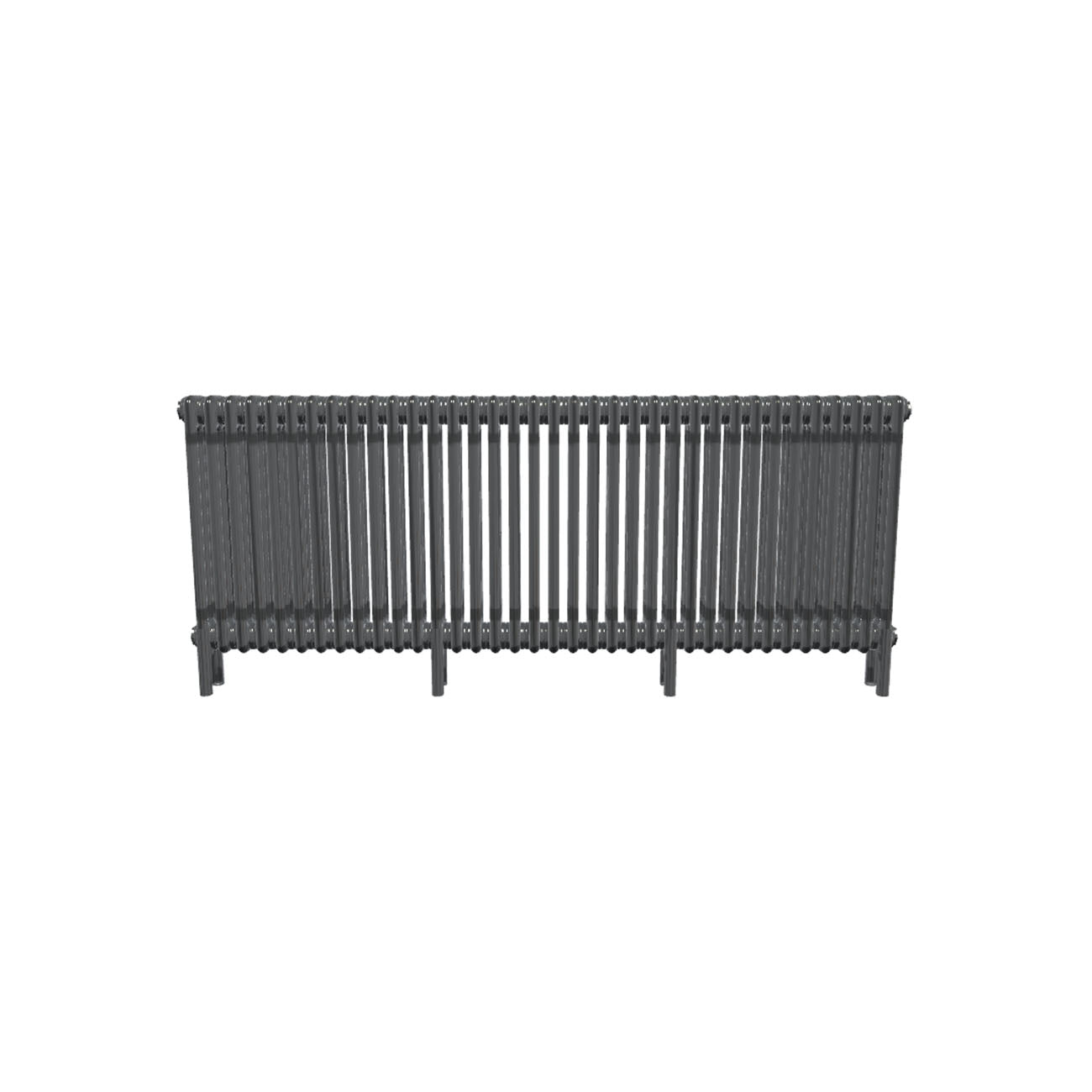 Bircham - Raw Metal Column Radiator H600mm x W1646mm 3 Column