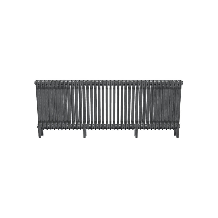 Bircham - Raw Metal Column Radiator H600mm x W1736mm 3 Column - Feet Included