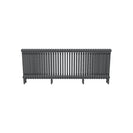 Bircham - Raw Metal Column Radiator H600mm x W1736mm 3 Column