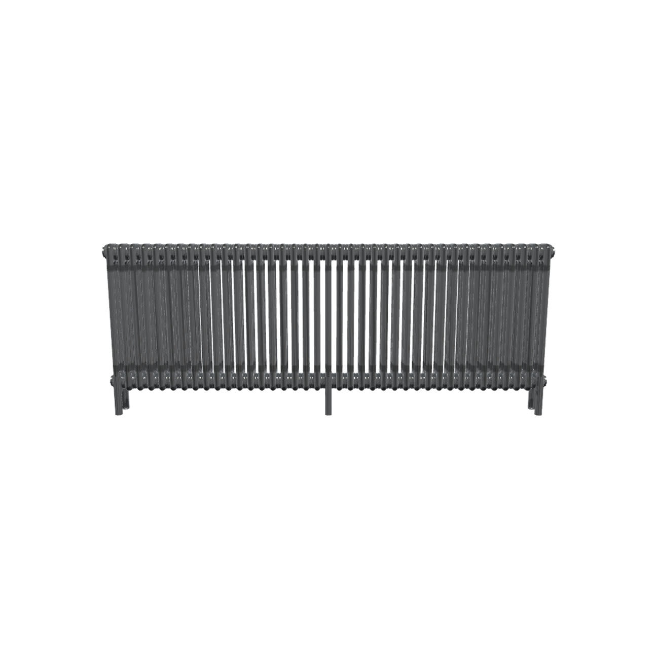 Bircham - Raw Metal Column Radiator H600mm x W1781mm 3 Column
