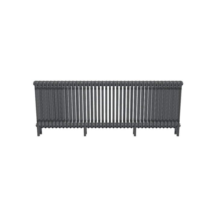 Bircham - Raw Metal Column Radiator H600mm x W1826mm 3 Column