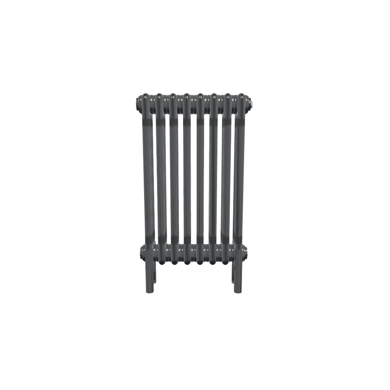 Bircham - Raw Metal Column Radiator H600mm x W386mm 3 Column