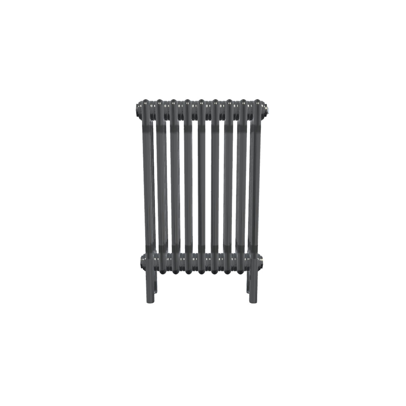 Bircham - Raw Metal Column Radiator H600mm x W431mm 3 Column - Feet Included