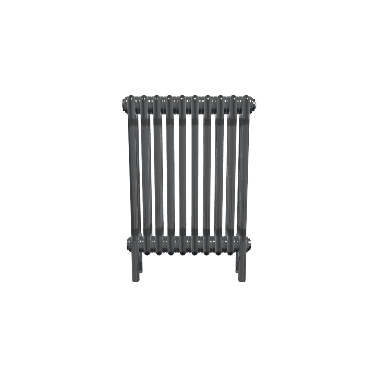 Bircham - Raw Metal Column Radiator H600mm x W476mm 3 Column