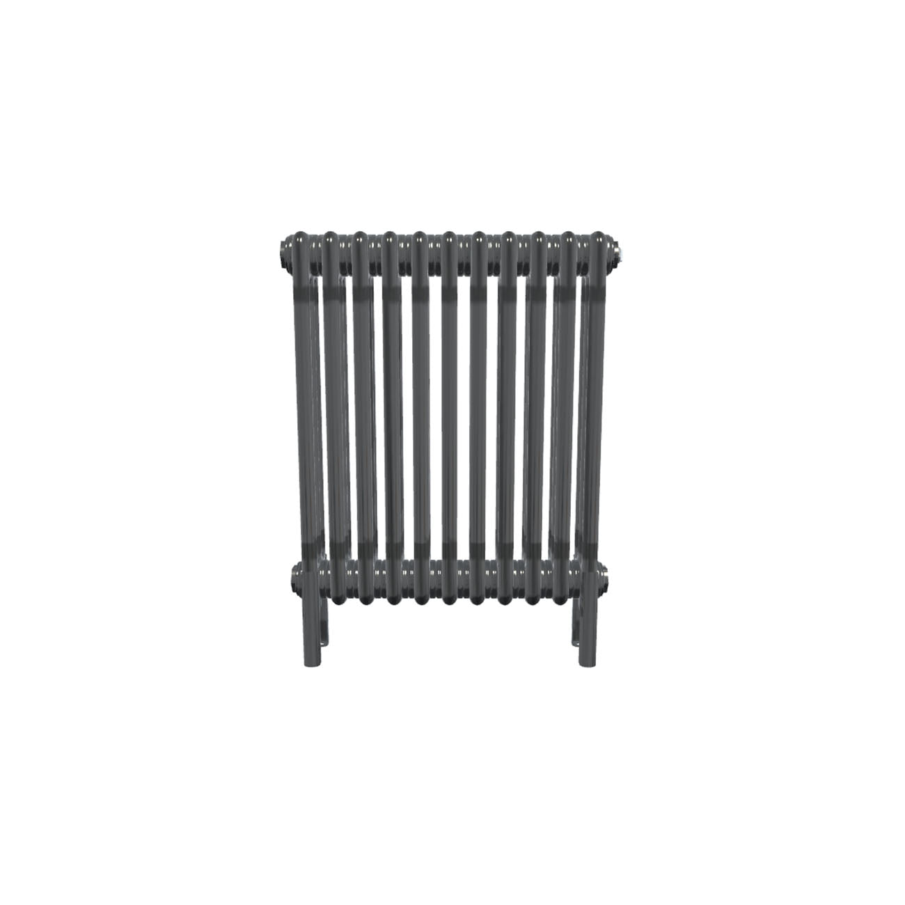 Bircham - Raw Metal Column Radiator H600mm x W521mm 3 Column