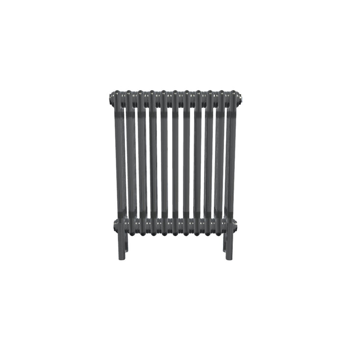 Bircham - Raw Metal Column Radiator H600mm x W521mm 3 Column