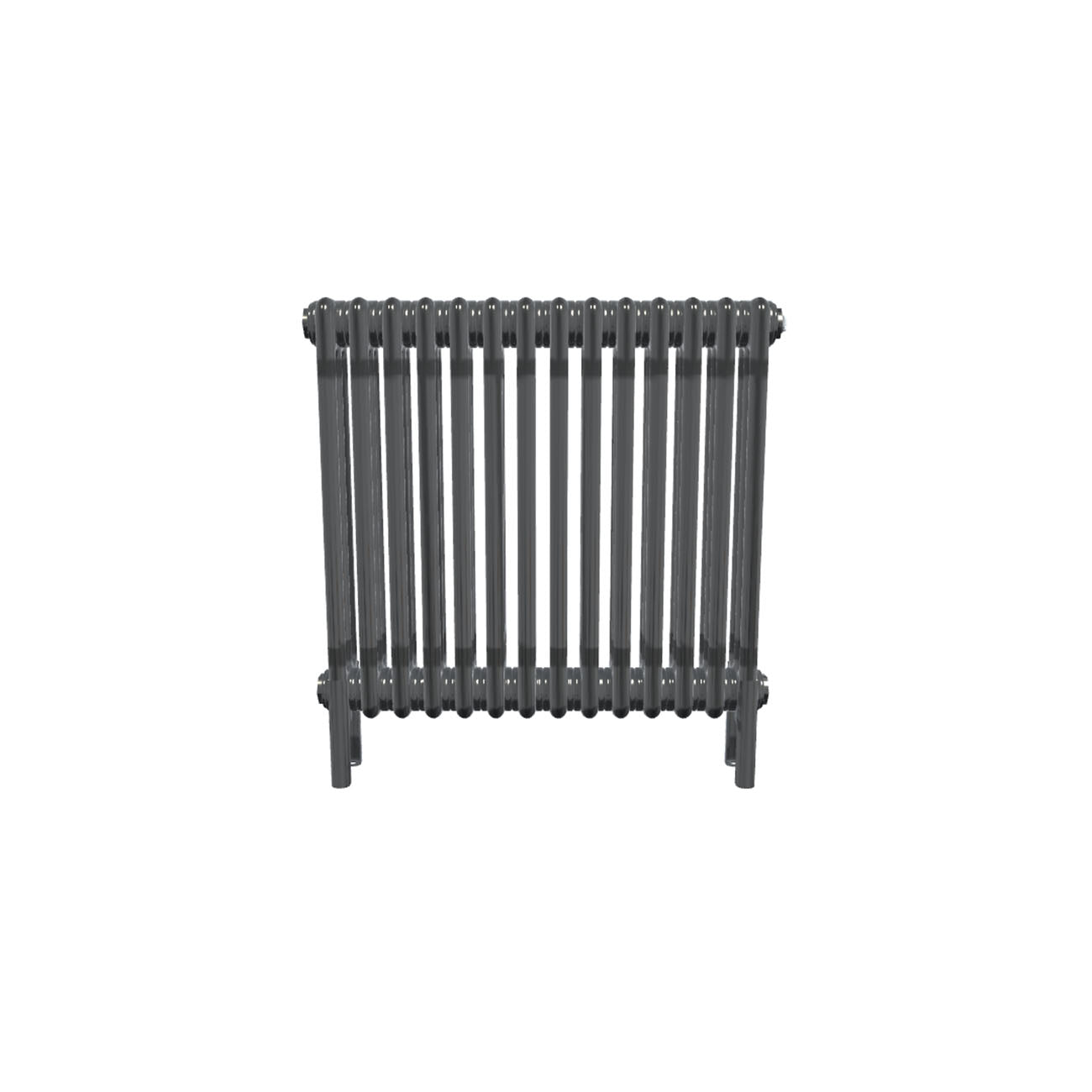 Bircham - Raw Metal Column Radiator H600mm x W656mm 3 Column - Feet Included