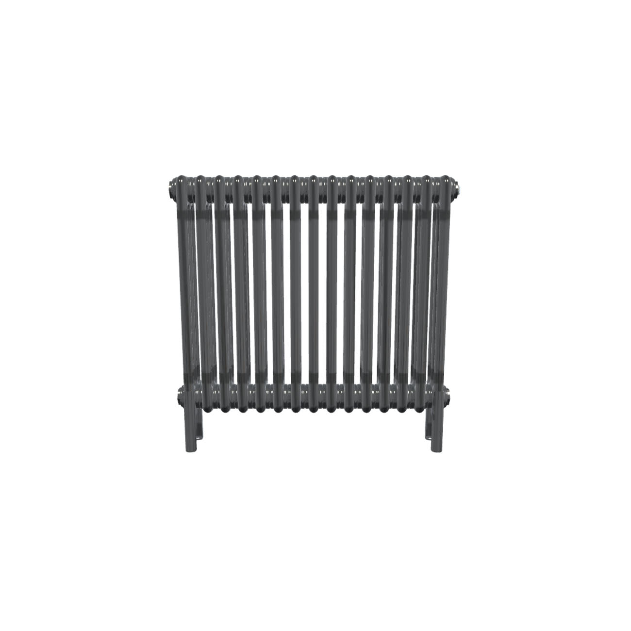 Bircham - Raw Metal Column Radiator H600mm x W701mm 3 Column