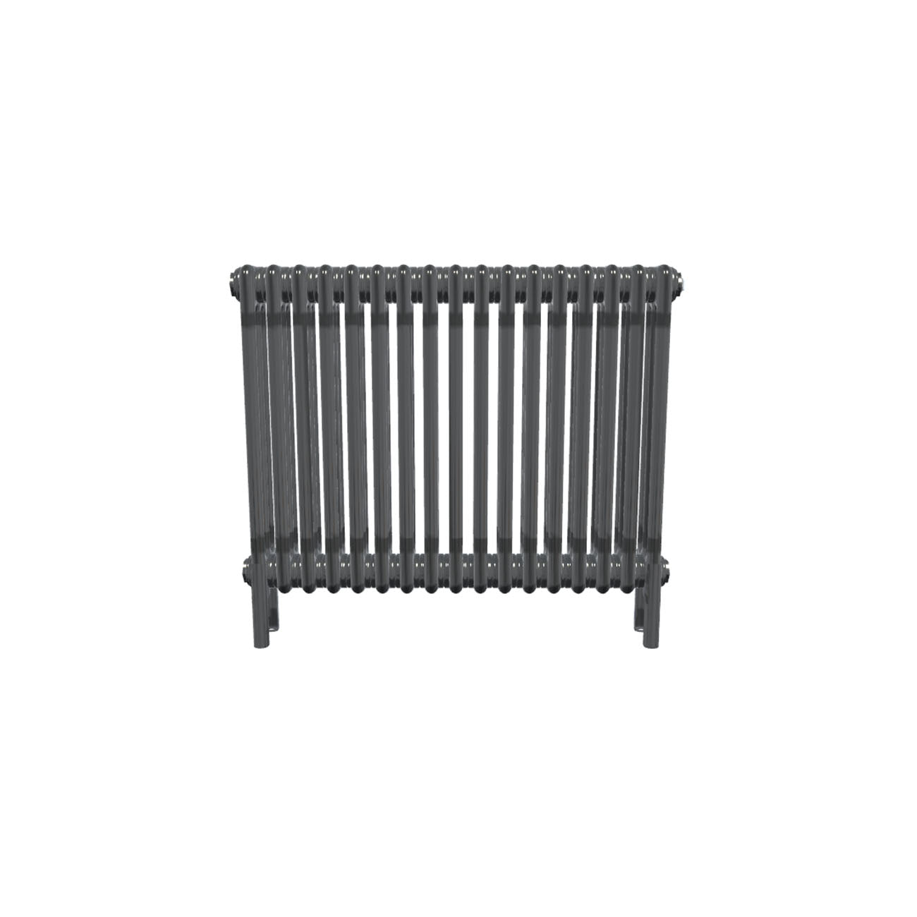 Bircham - Raw Metal Column Radiator H600mm x W791mm 3 Column - Feet Included