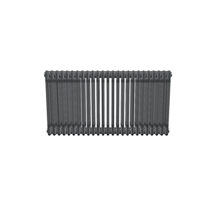 Bircham - Raw Metal Column Radiator H600mm x W1151mm 4 Column - Feet Included