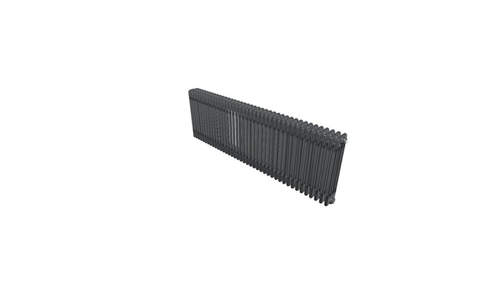 Bircham - Raw Metal Column Radiator H600mm x W1826mm 4 Column