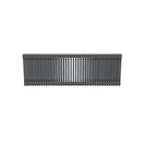 Bircham - Raw Metal Column Radiator H600mm x W1826mm 4 Column