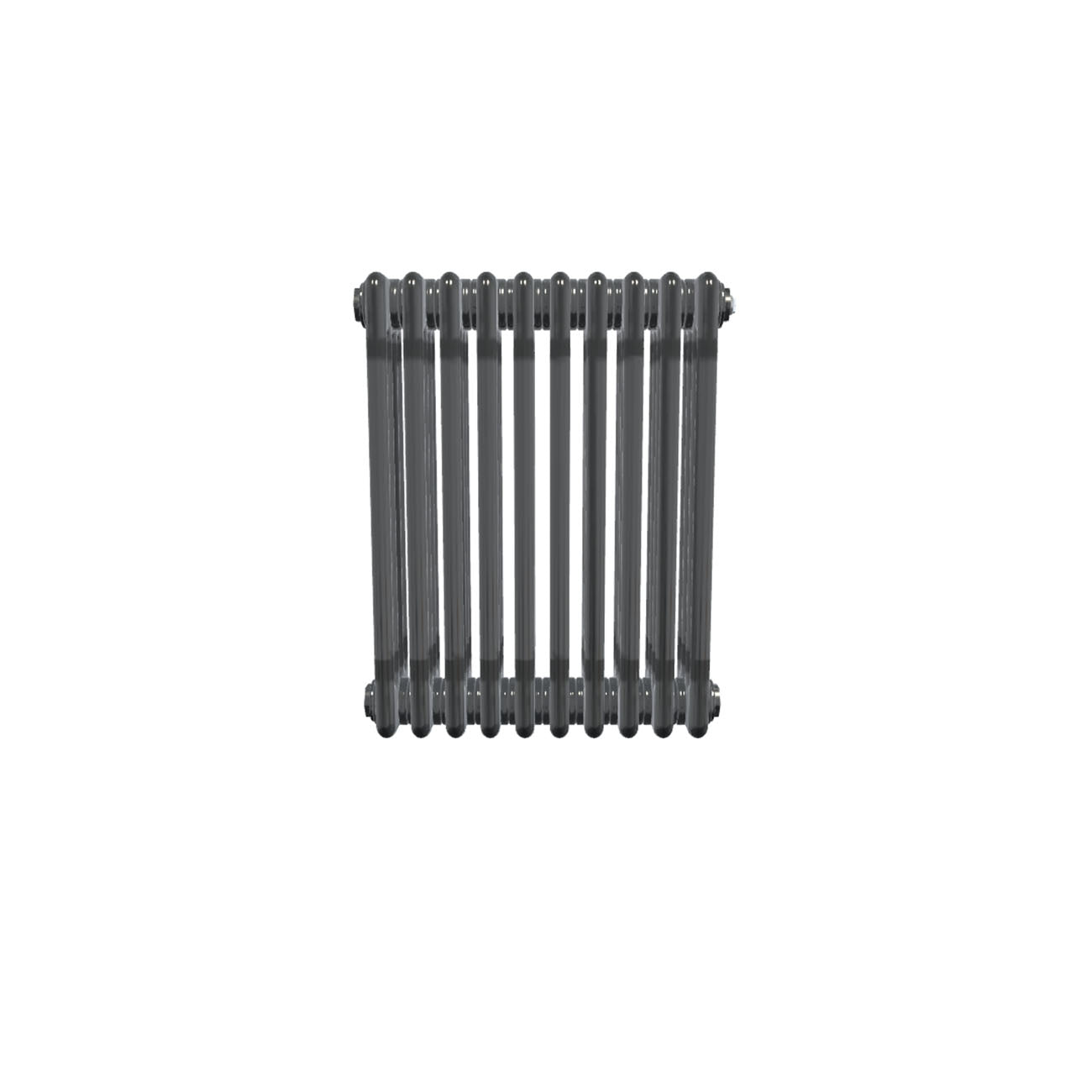 Bircham - Raw Metal Column Radiator H600mm x W476mm 4 Column - Feet Included