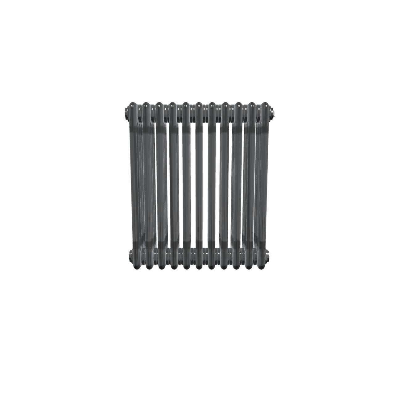 Bircham - Raw Metal Column Radiator H600mm x W521mm 4 Column - Feet Included