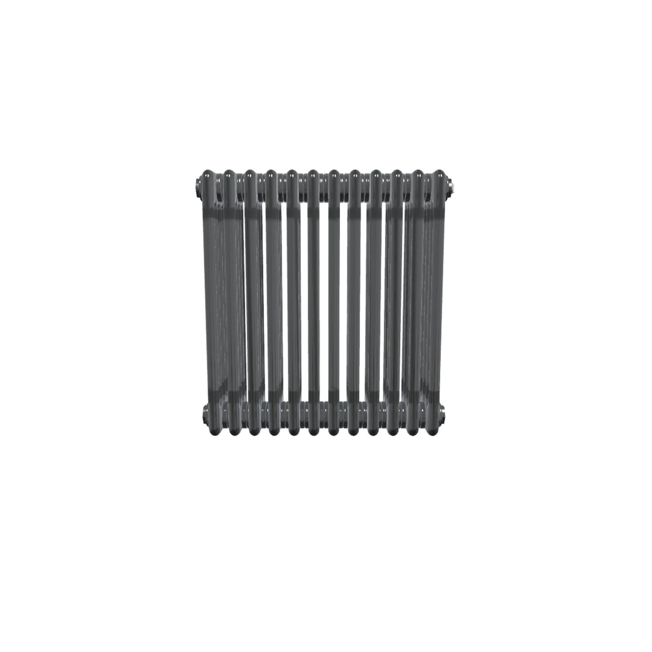 Bircham - Raw Metal Column Radiator H600mm x W566mm 4 Column