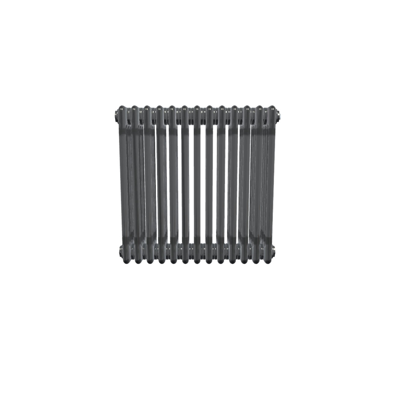 Bircham - Raw Metal Column Radiator H600mm x W611mm 4 Column - Feet Included