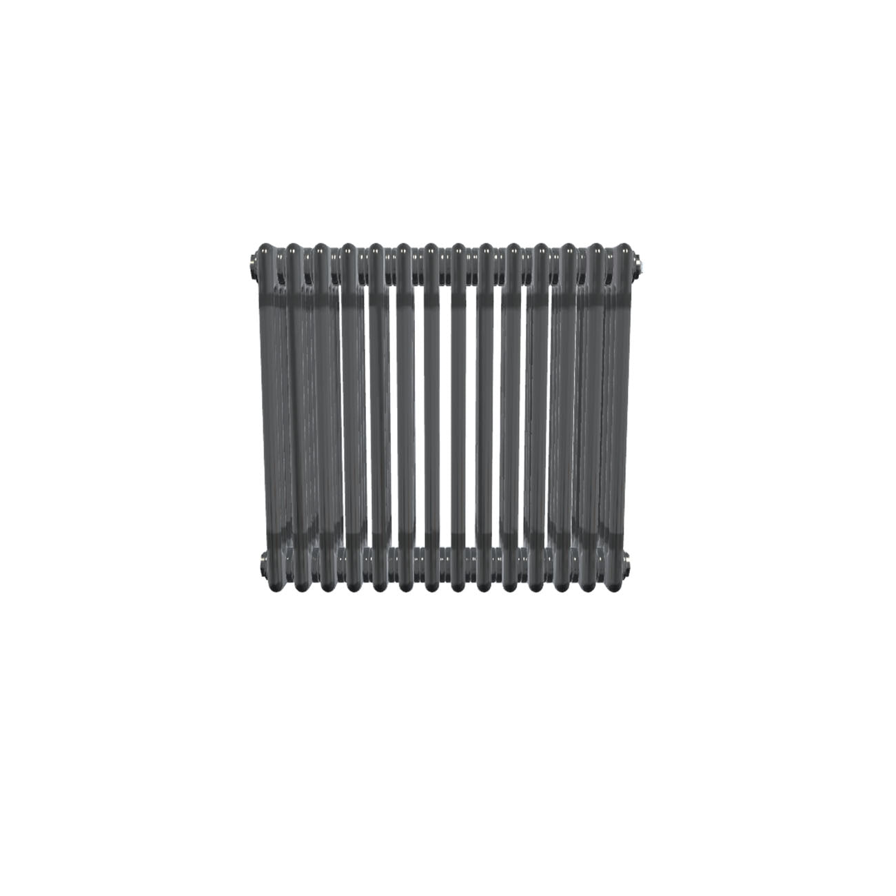 Bircham - Raw Metal Column Radiator H600mm x W656mm 4 Column