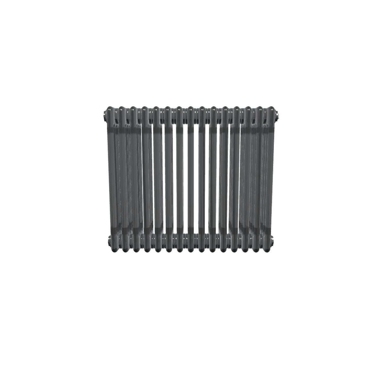Bircham - Raw Metal Column Radiator H600mm x W701mm 4 Column