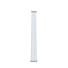 Bircham - White Vertical Column Radiator H1800mm x W206mm 2 Column