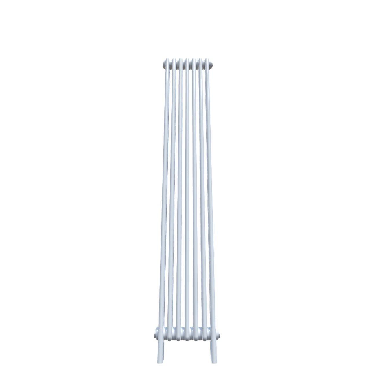 Bircham - White Vertical Column Radiator H1800mm x W341mm 3 Column - Feet Included