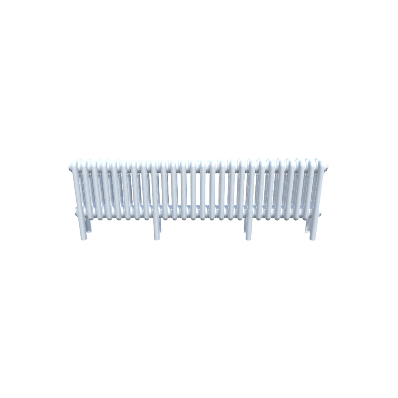 Bircham - White Column Radiator H300mm x W1196mm 3 Column - Feet Included