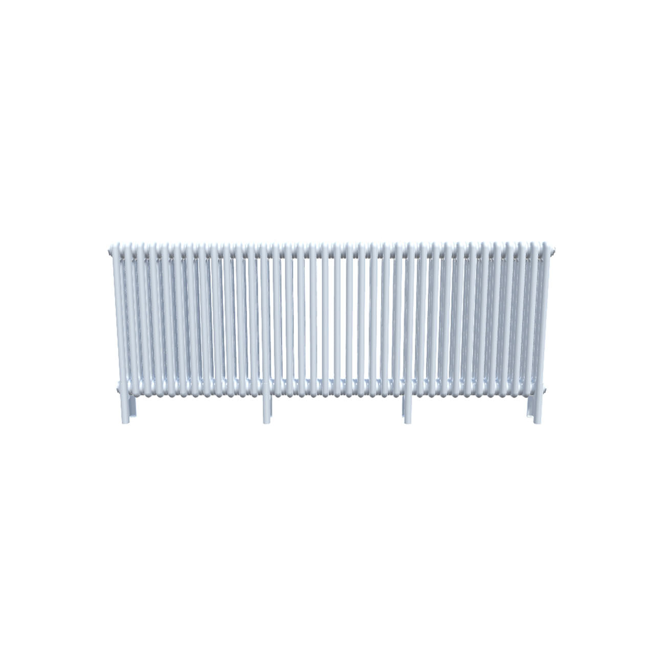 Bircham - White Column Radiator H600mm x W1646mm 3 Column - Feet Included