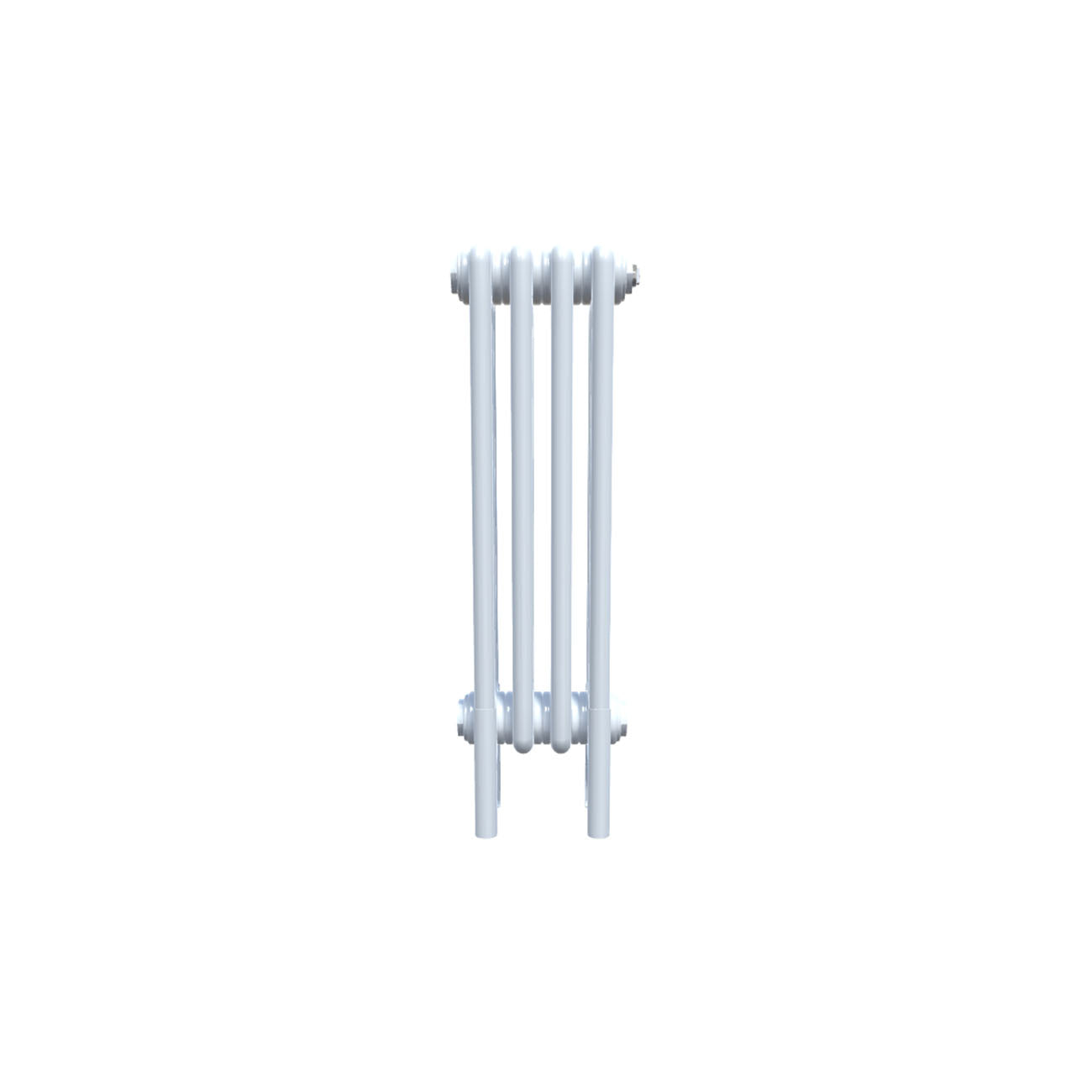 Bircham - White Column Radiator H600mm x W206mm 3 Column - Feet Included