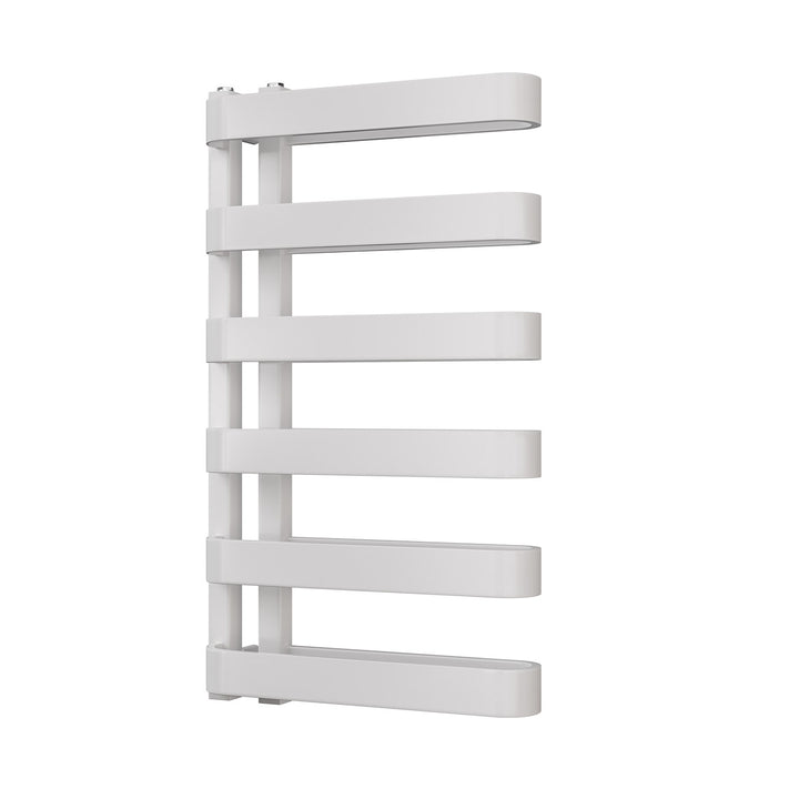 Brexton - White Side Bar Towel Radiator - H850mm x W500mm