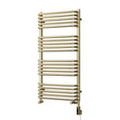 Crossmoor - Polished Brass Dual Fuel Towel Rail H1000mm x W500mm Thermostatic WIFI
