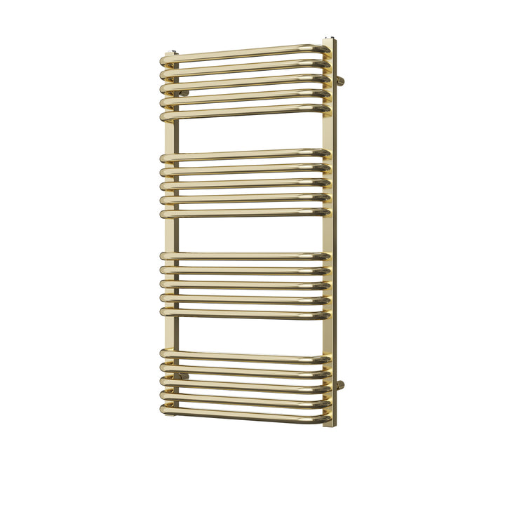 Crossmoor - Polished Gold Towel Radiator - H1000mm x W500mm