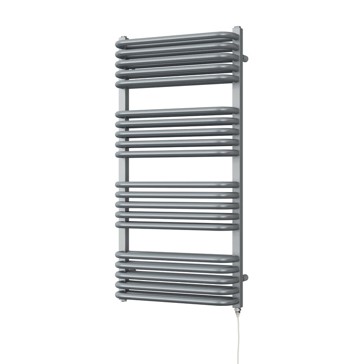 Crossmoor - Silver Electric Towel Rail H1000mm x W500mm 800w Standard