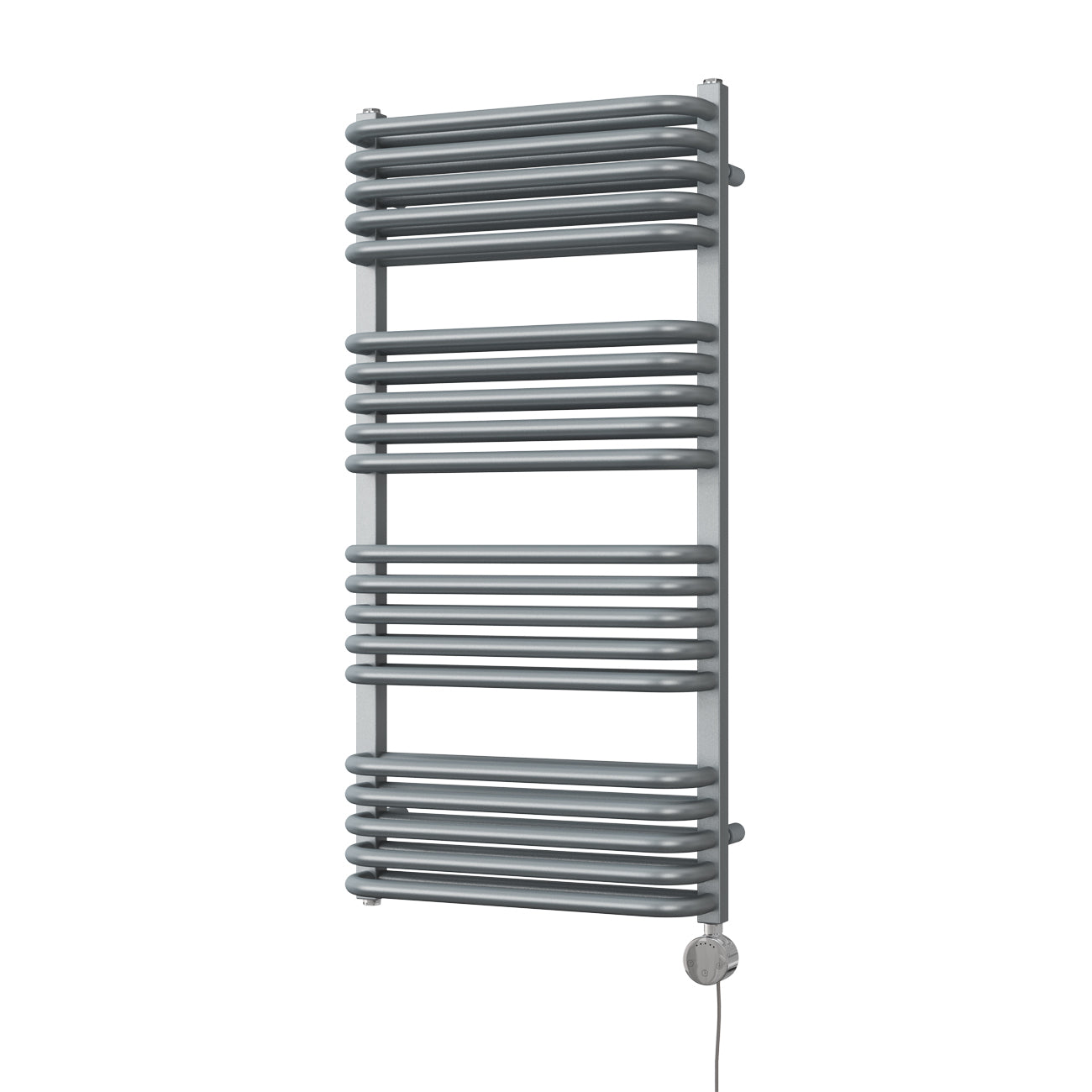 Crossmoor - Silver Electric Towel Rail H1000mm x W500mm 800w Thermostatic