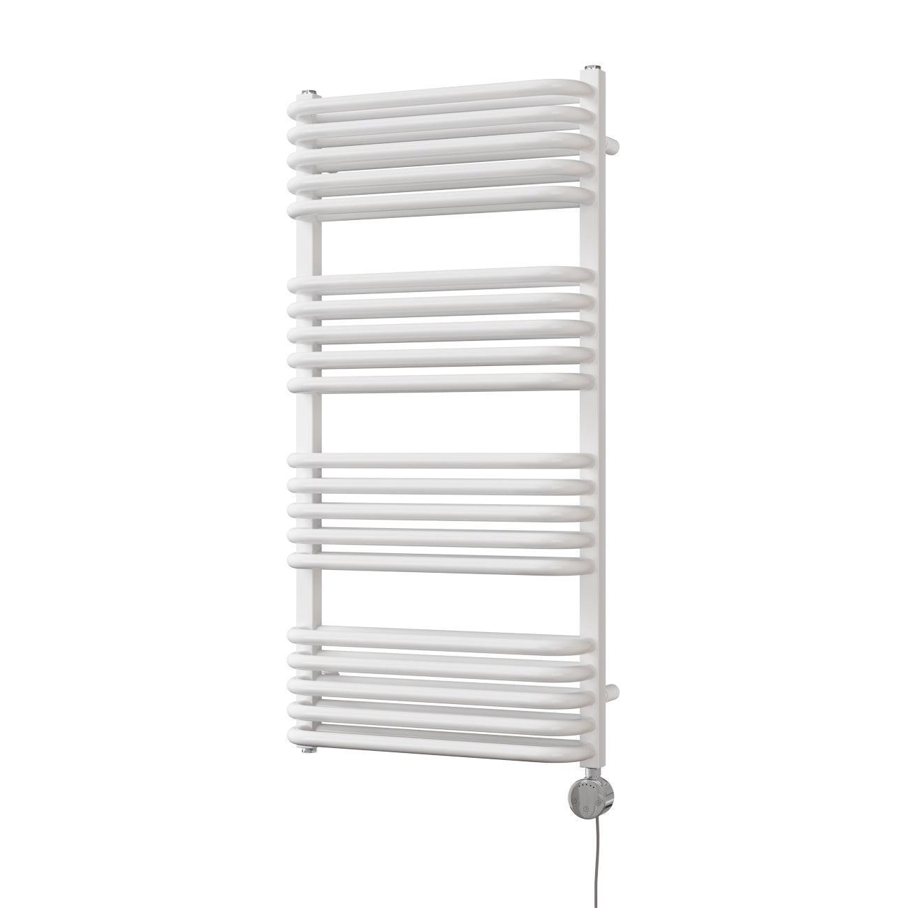Crossmoor - White Electric Towel Rail H1000mm x W500mm 800w Thermostatic
