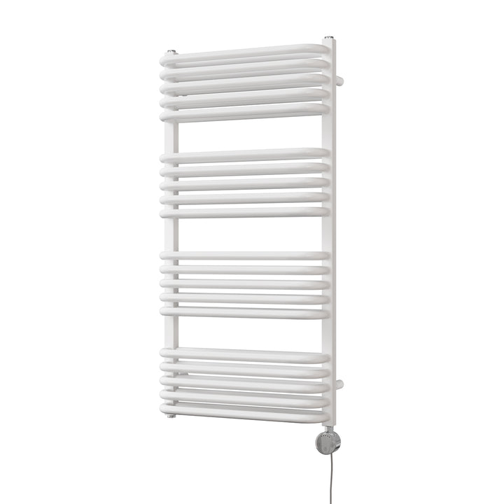 Crossmoor - White Electric Towel Rail H1000mm x W500mm 800w Thermostatic