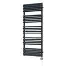Crossmoor - Anthracite Electric Towel Rail H1269mm x W500mm 900w Thermostatic