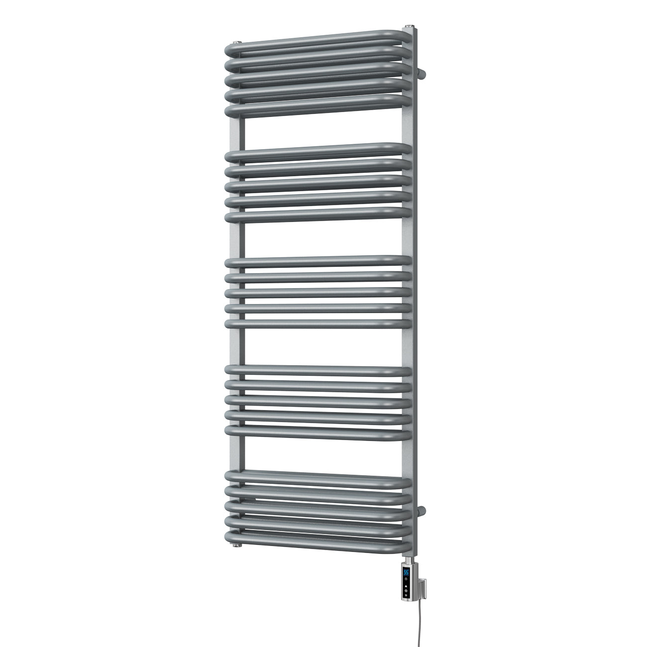 Crossmoor - Silver Electric Towel Rail H1269mm x W500mm 900w Thermostatic WIFI