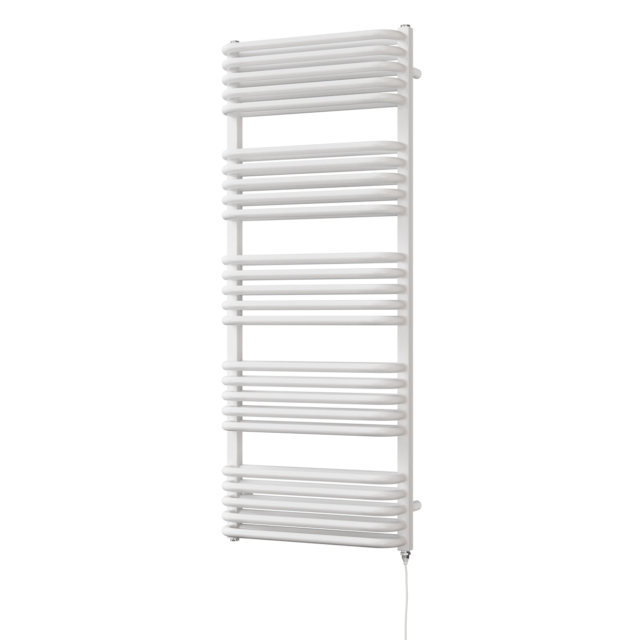 Crossmoor - White Electric Towel Rail H1269mm x W500mm 900w Standard