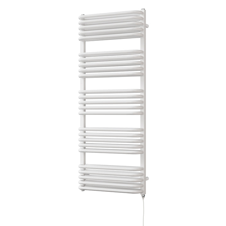 Crossmoor - White Electric Towel Rail H1269mm x W500mm 900w Standard