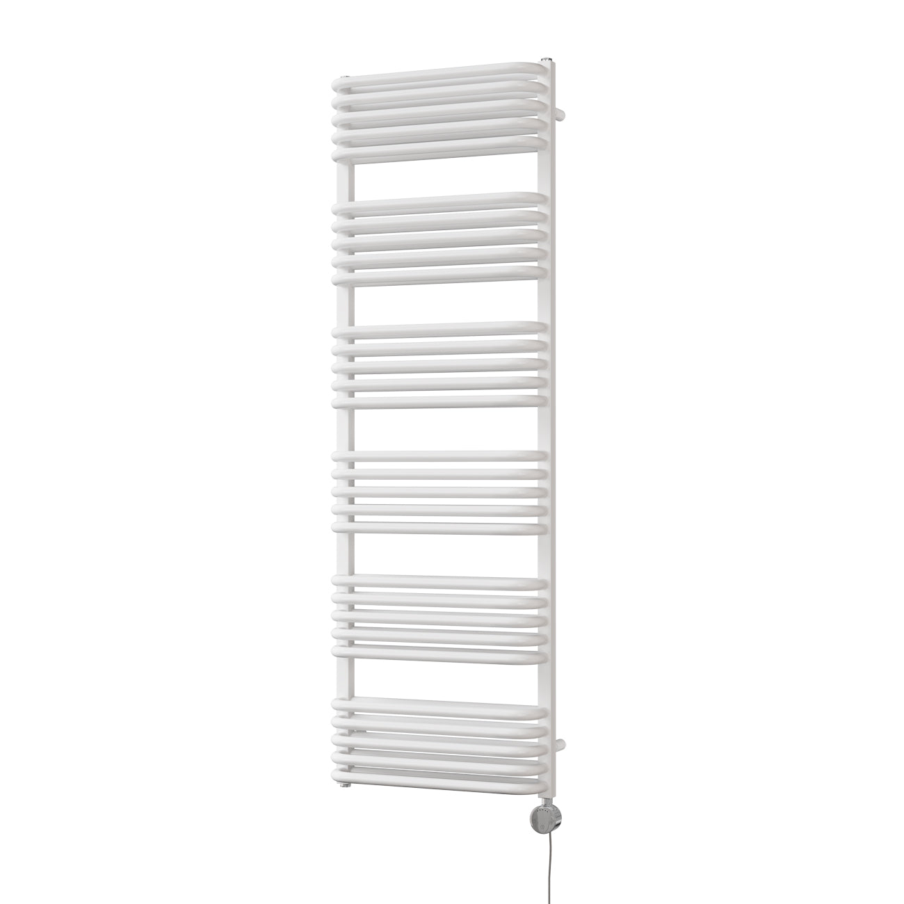 Crossmoor - White Electric Towel Rail H1533mm x W500mm 1200w Thermostatic