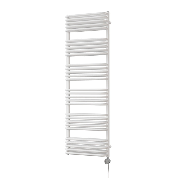 Crossmoor - White Electric Towel Rail H1533mm x W500mm 1200w Thermostatic