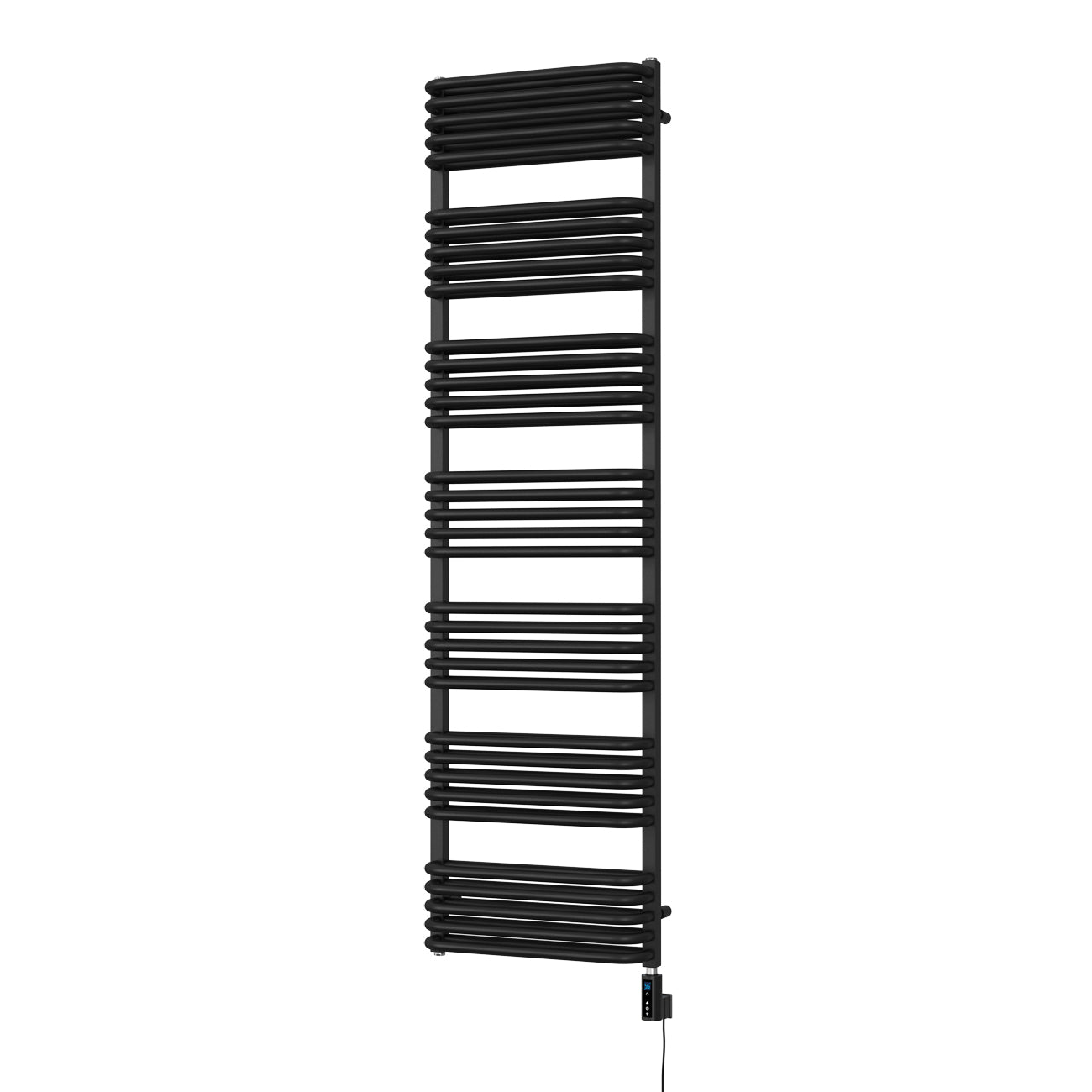 Crossmoor - Black Electric Towel Rail H1800mm x W500mm 1200w Thermostatic WIFI