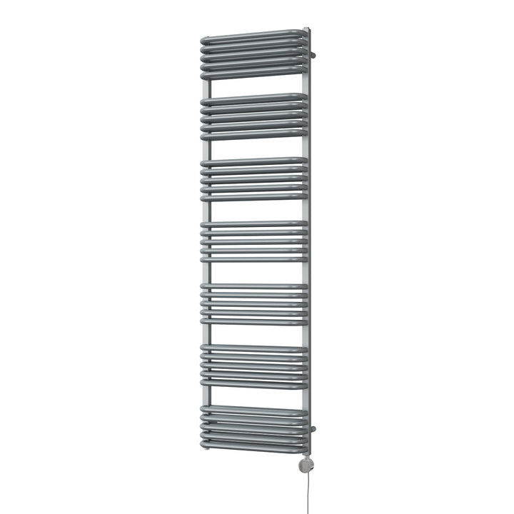 Crossmoor - Silver Electric Towel Rail H1800mm x W500mm 1200w Thermostatic