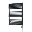 Crossmoor - Anthracite Electric Towel Rail H736mm x W500mm 600w Thermostatic